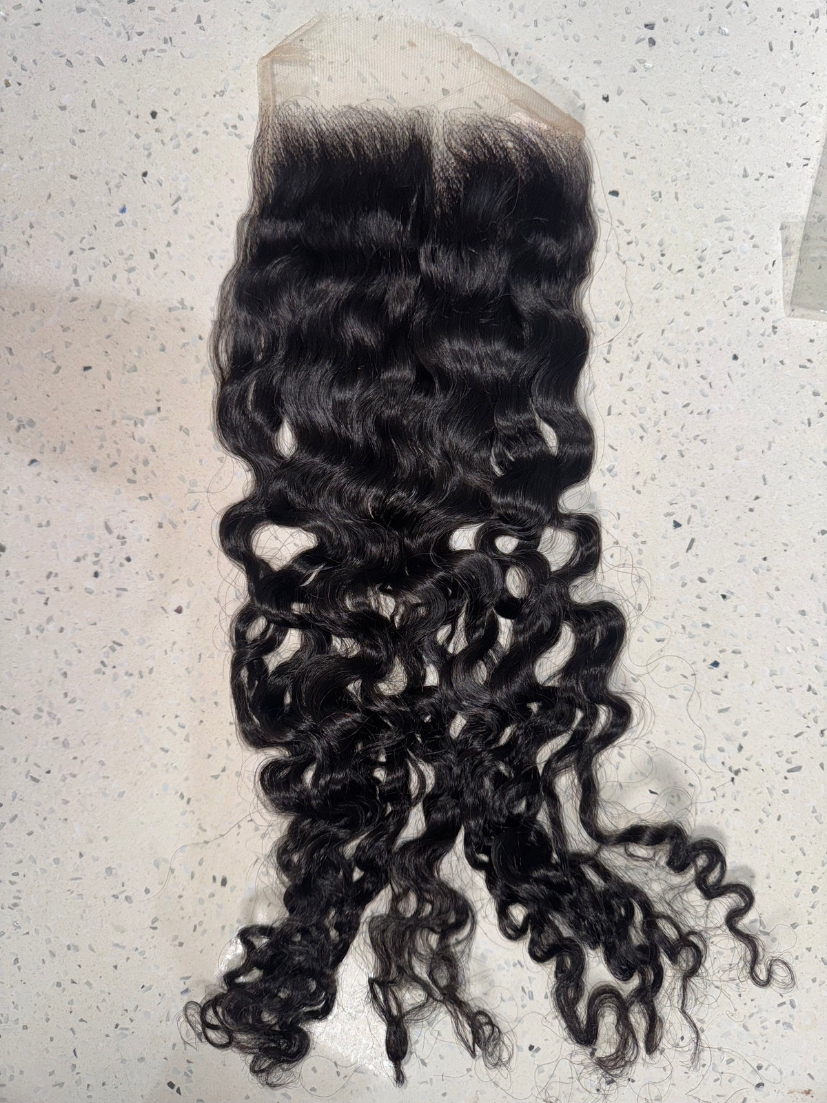 Raw Vietnamese Burmese Curly 5*5 Hd lace Closure.